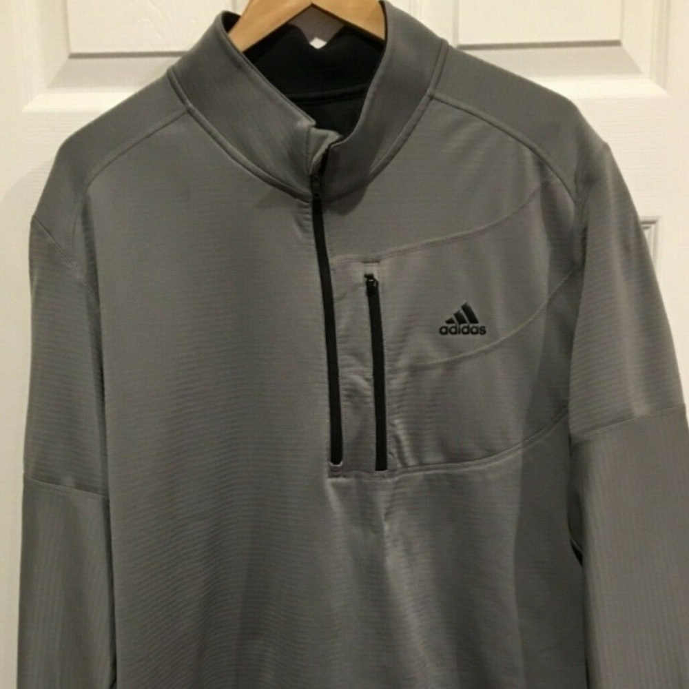 Men Adidas Golf Clima warm Grid  1/4 Zip Sweater